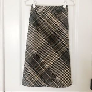 Loft Plaid Skirt, 10, EUC